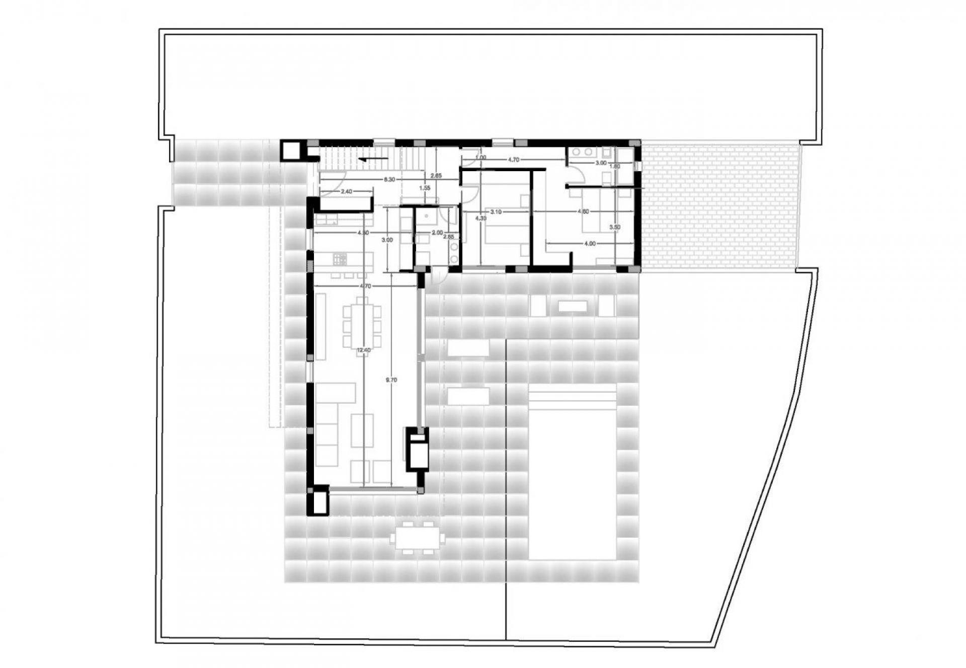 4 sypialnia Willa W Calpe - Nowa konstrukcja in Medvilla Spanje