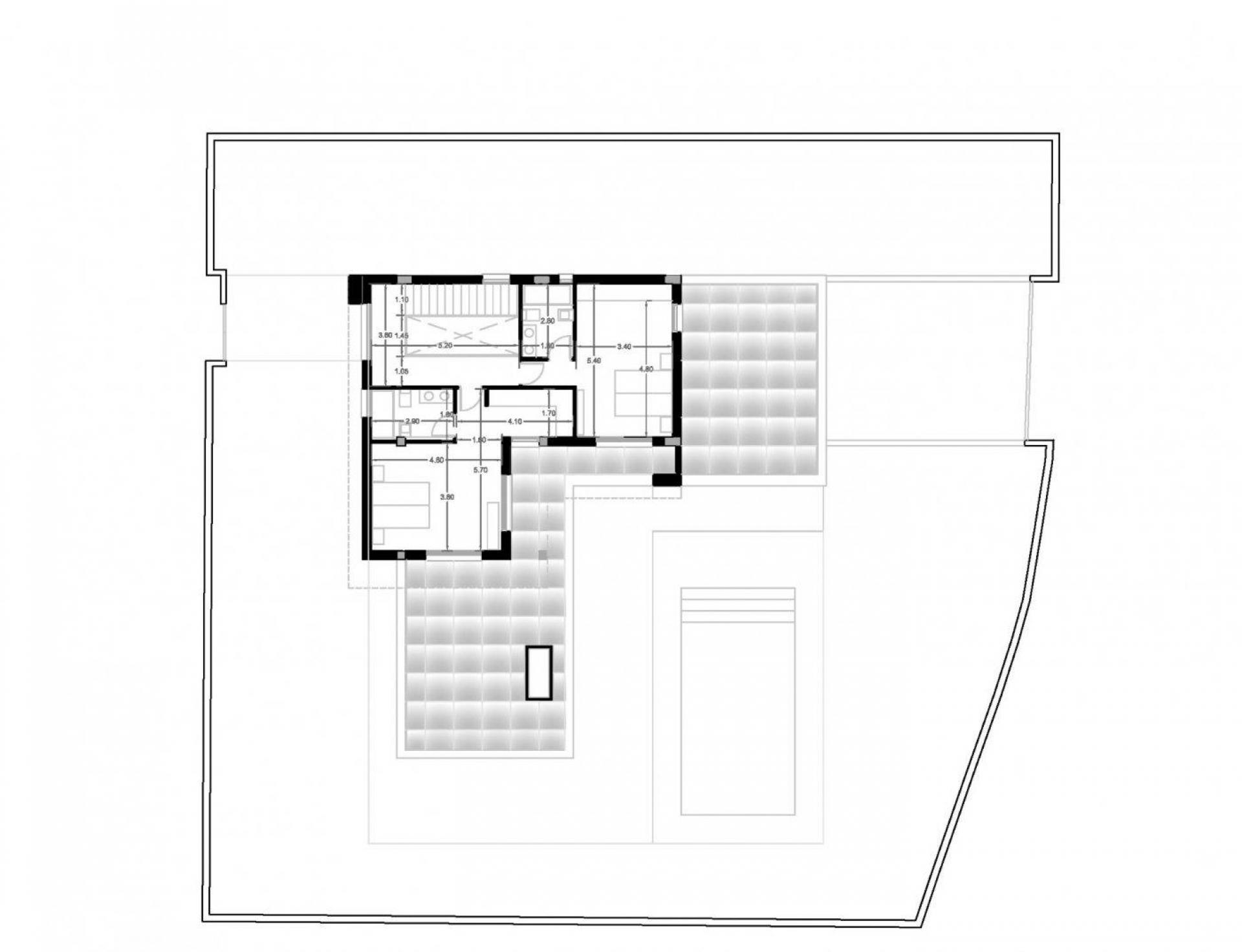 4 sypialnia Willa W Calpe - Nowa konstrukcja in Medvilla Spanje