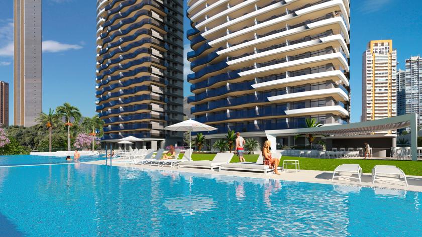 3 sypialnia Mieszkanie z balkonem W Benidorm in Medvilla Spanje