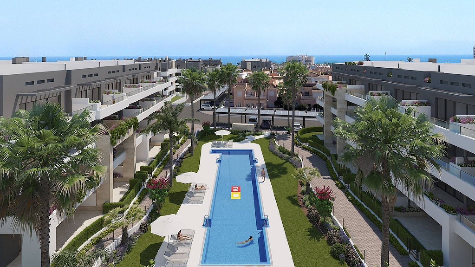 Apartamenty 500m od plaży w Playa Flamenca, Orihuela in Medvilla Spanje