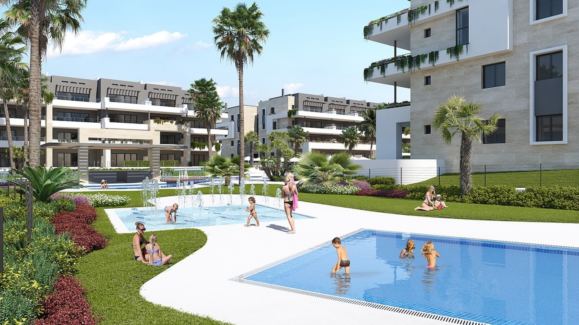 Apartamenty 500m od plaży w Playa Flamenca, Orihuela in Medvilla Spanje