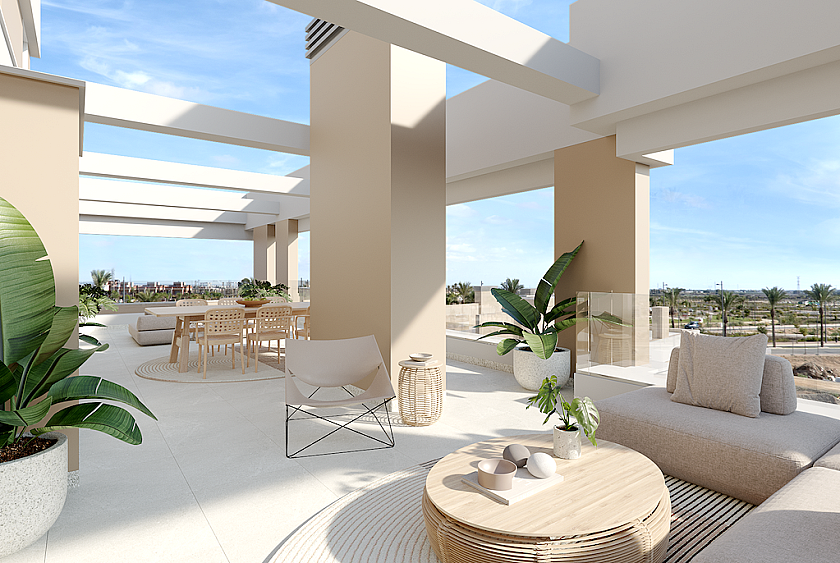 3 sypialnia Mieszkanie z tarasem na dachu W Santa Rosalía Resort in Medvilla Spanje